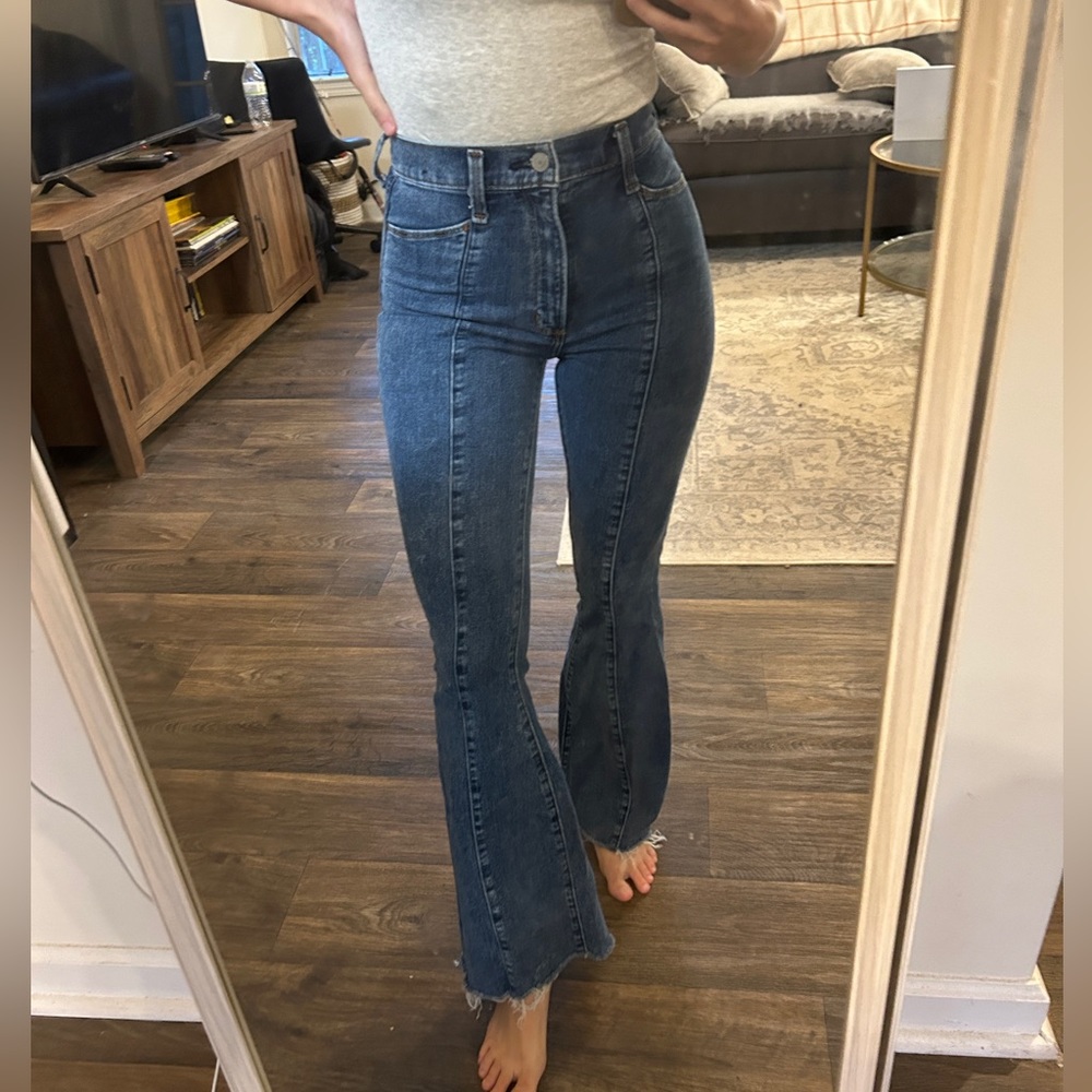 Abercrombie & Fitch Seamed Ultra High Rise Flare Jeans